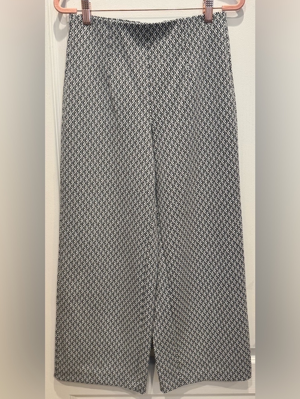 JULES & LEOPOLD Geometric Pattern Trousers Pants Black White XS NWOT